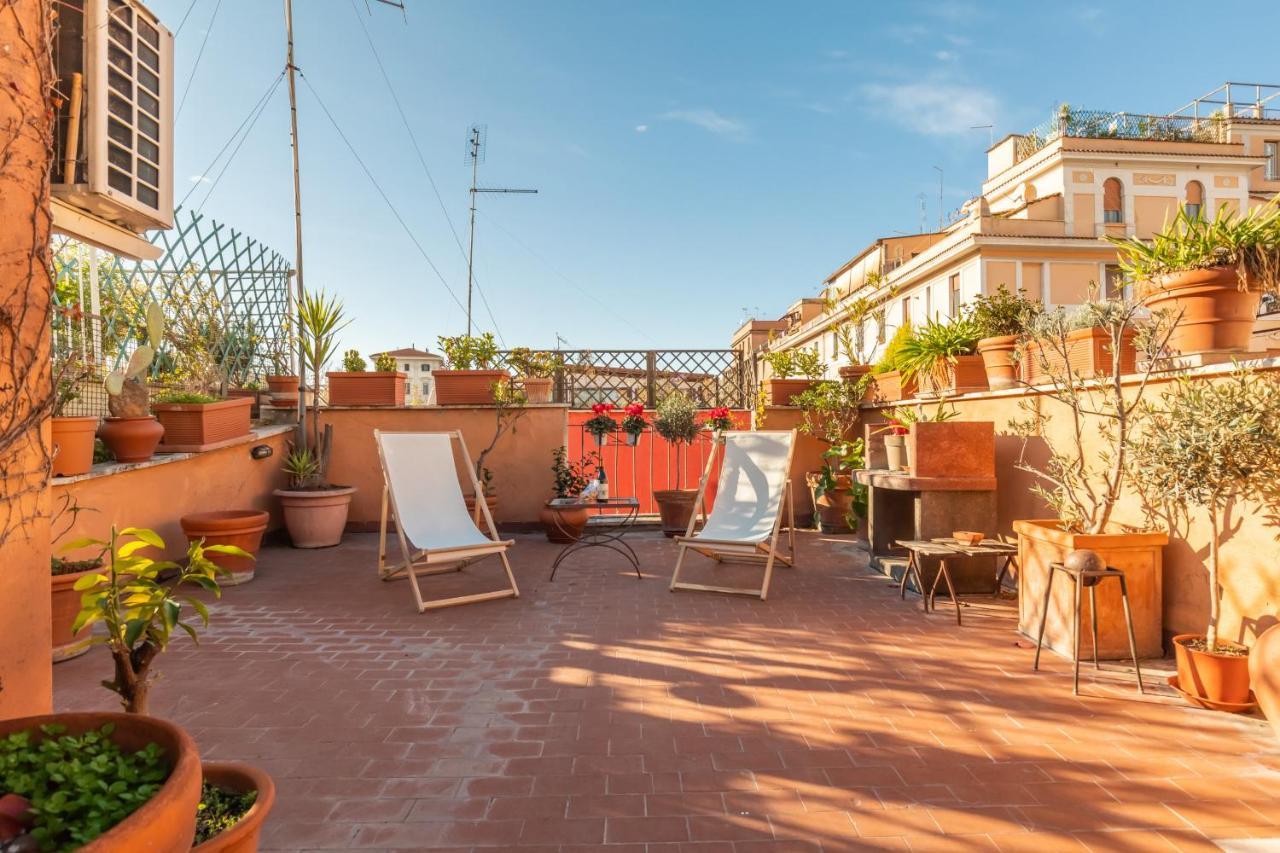 Bright And Comfy Terraced Apartment In Trastevere Roma Dış mekan fotoğraf